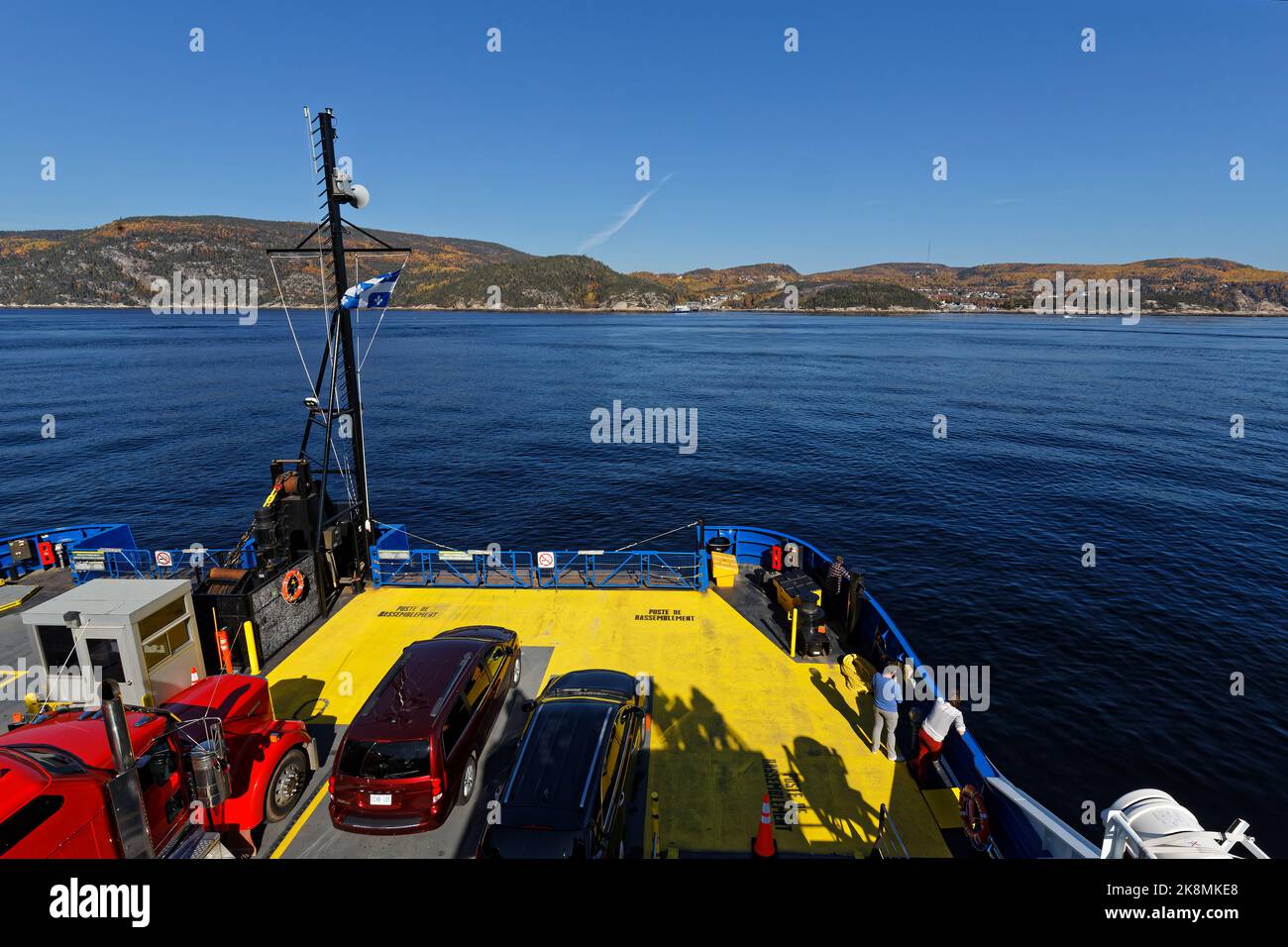 TADOUSSAC, CANADA, October 12, 2022 Called "traversier" in Quebec, a