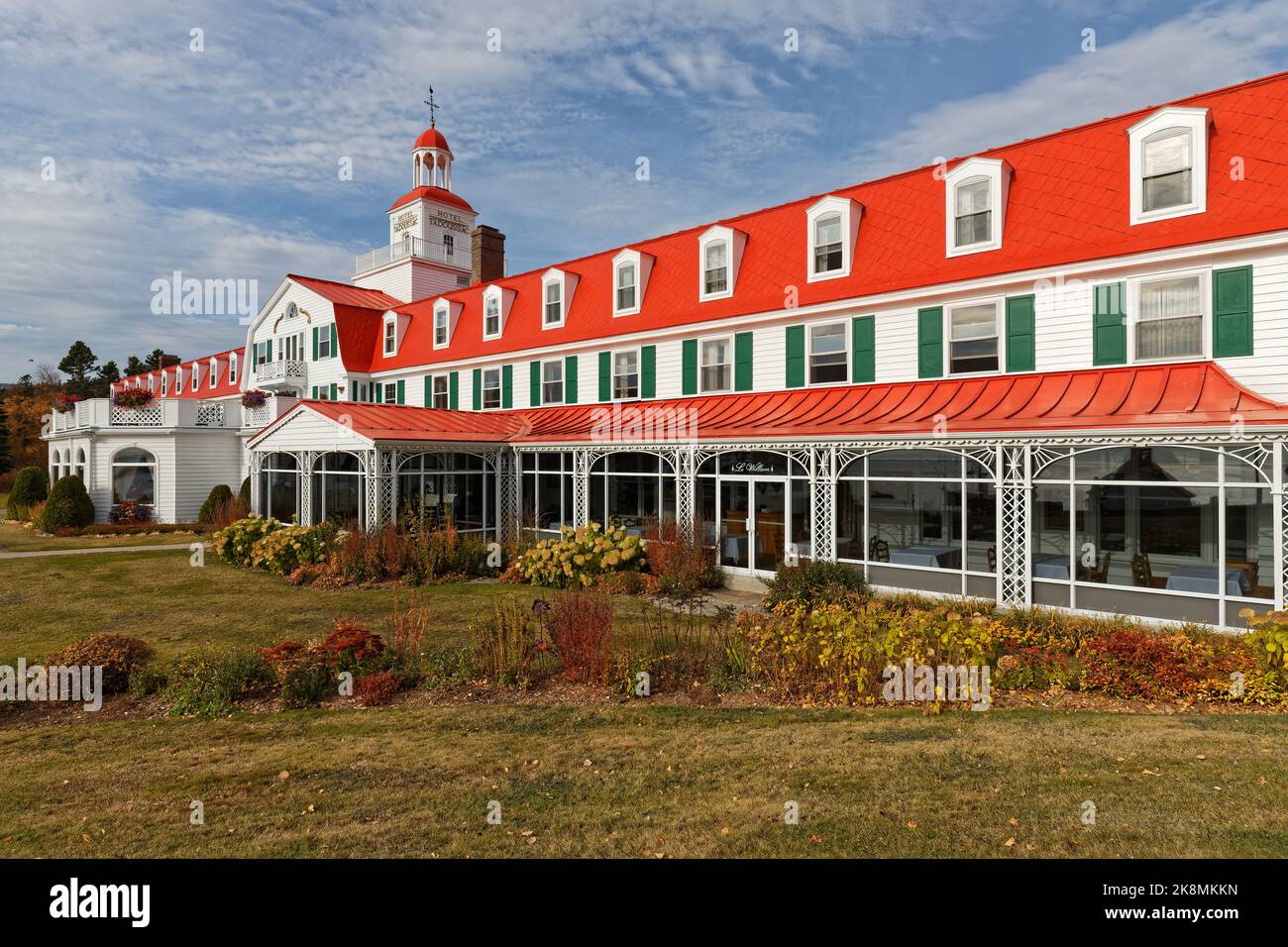 TADOUSSAC, CANADA, October 13, 2022 Hotel Tadoussac is the symbol of