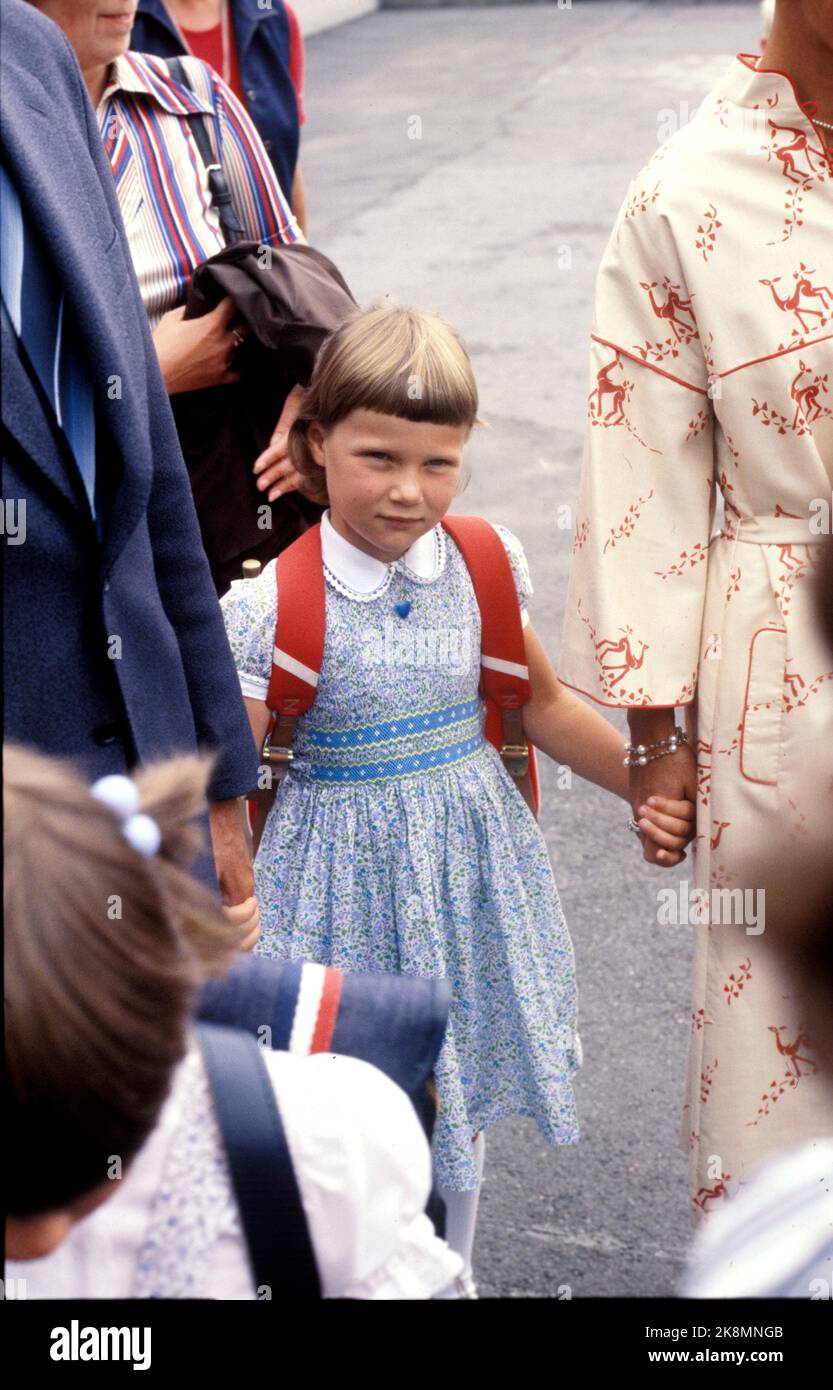 Oslo 19780821. Princess Märtha Louise photographed in connection with ...