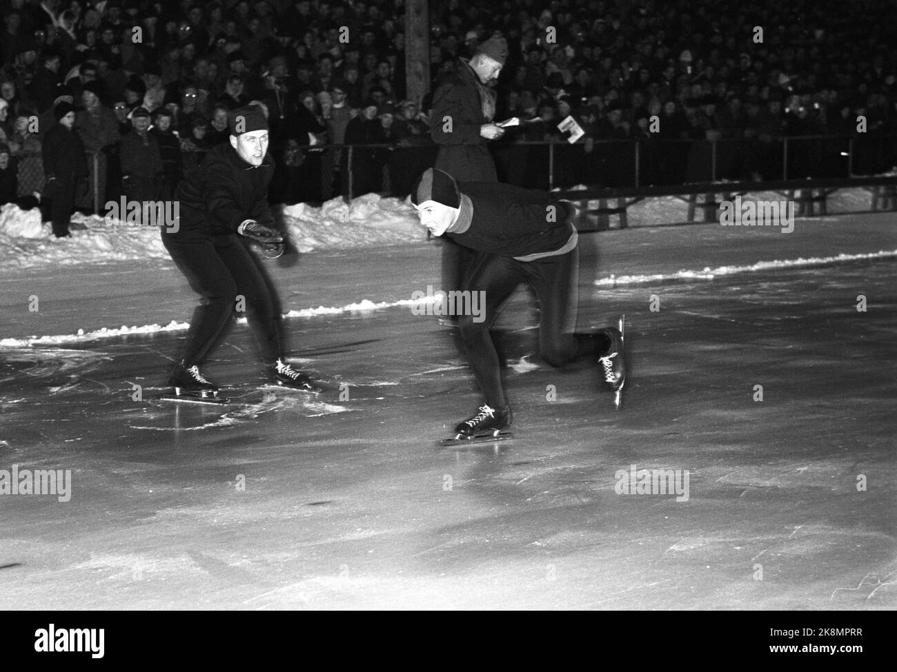 1963 norwegian skating championships here hires stock photography and