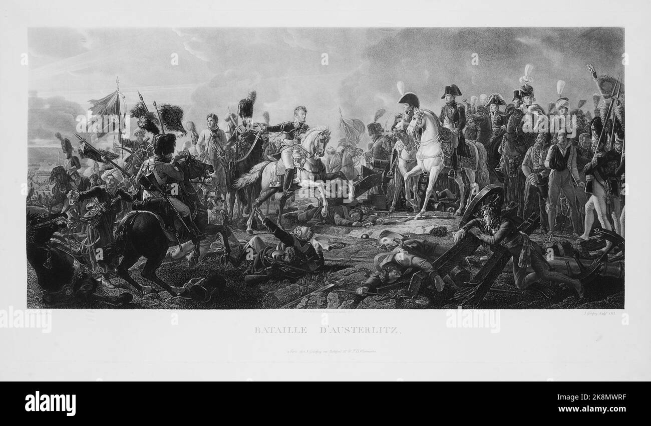 Battle of austerlitz watercolour hires stock photography and images