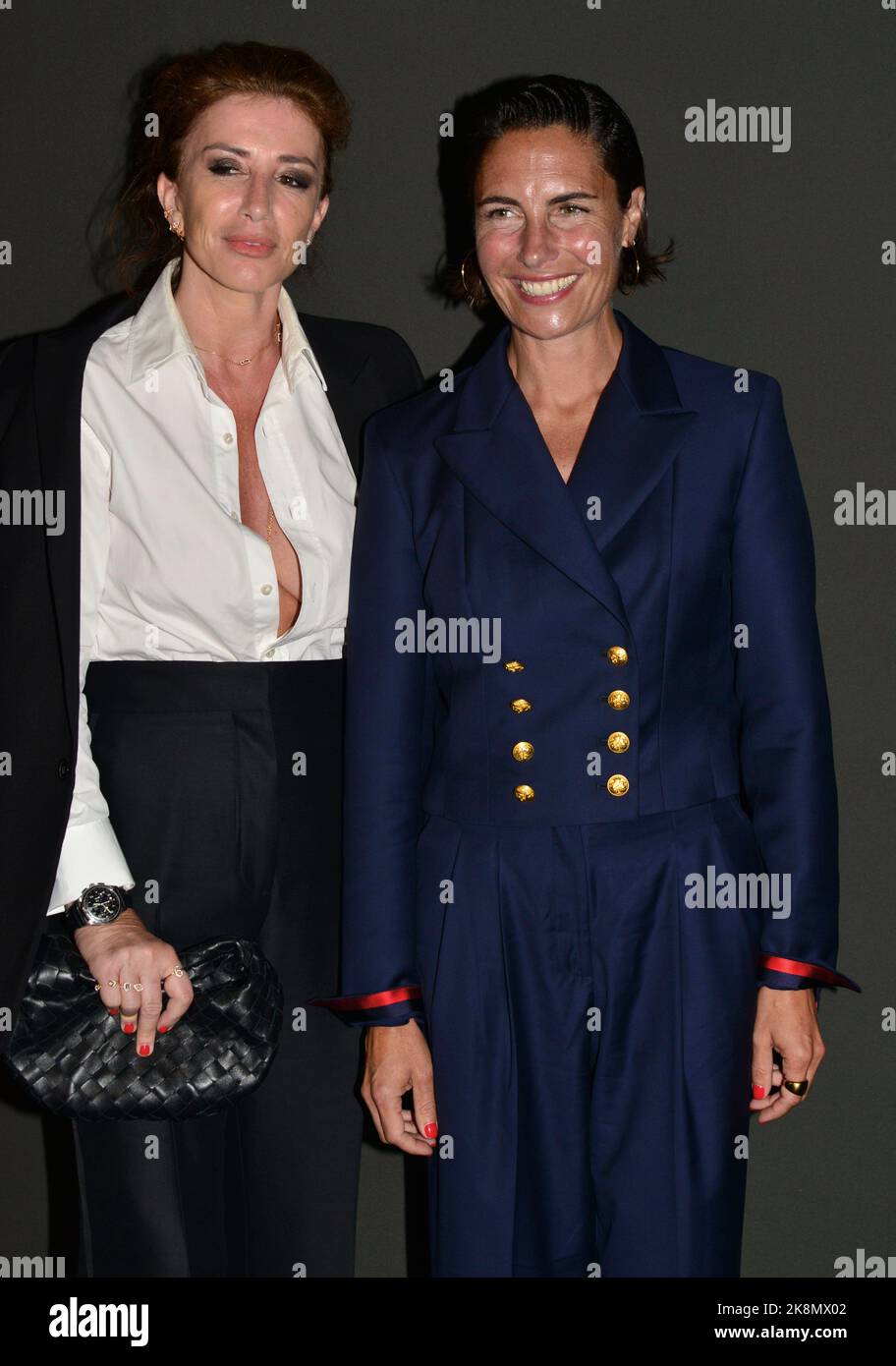 Albane Cleret, Alessandra Sublet Photocall of the Kering 'Women in Motion Award' evening, Place de la Castre, colline du Suquet 75th Cannes Film Festival May 22, 2022 Stock Photo