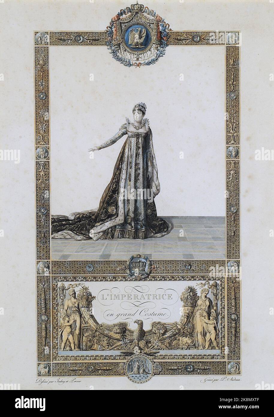Jean-Baptiste Isabey, French school Portrait of Joséphine in coronation dress   Alberto Ricci Photo Stock Photo