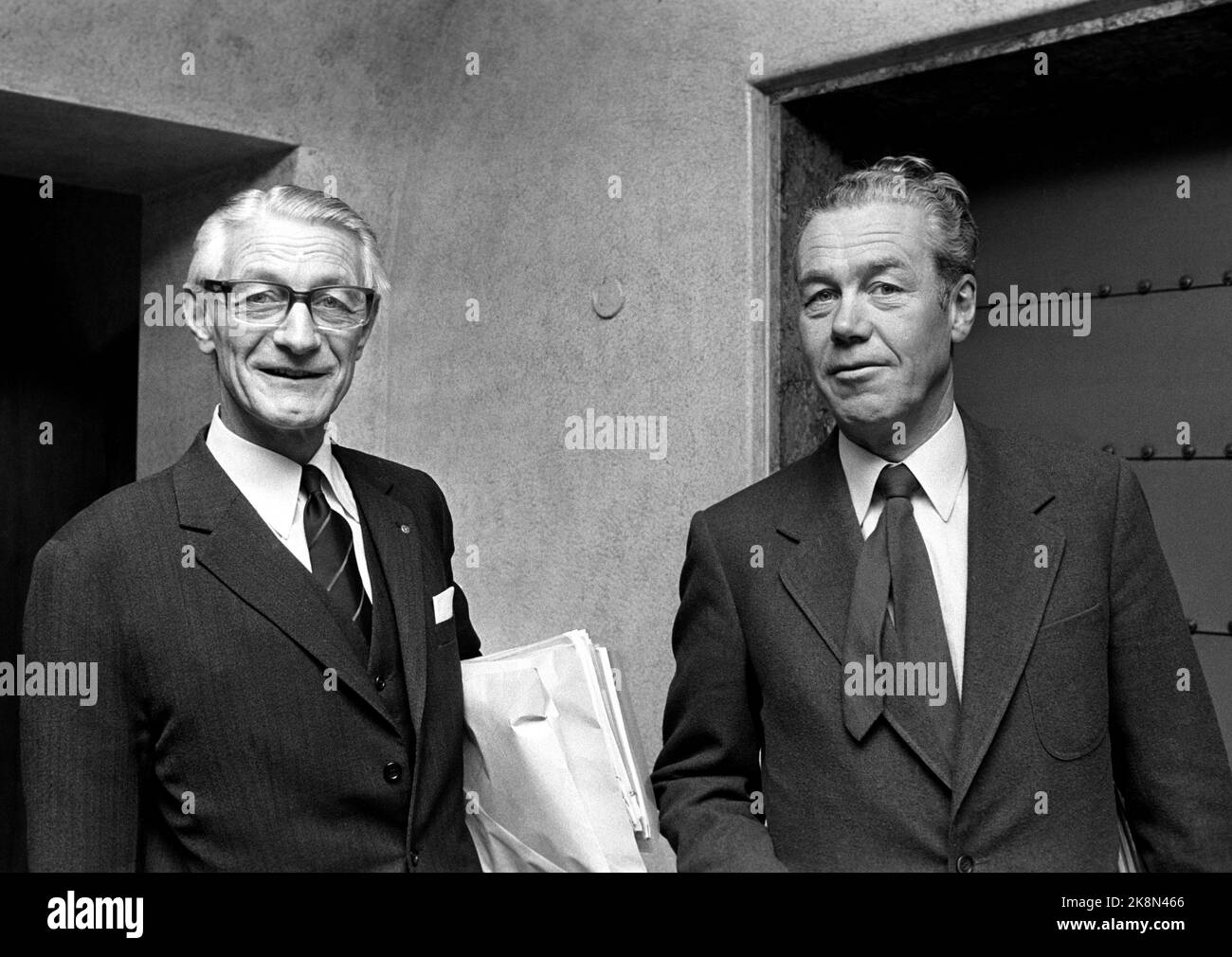 Oslo 19741024. Director of N.A.F. Kaare Selvig (t The Employers