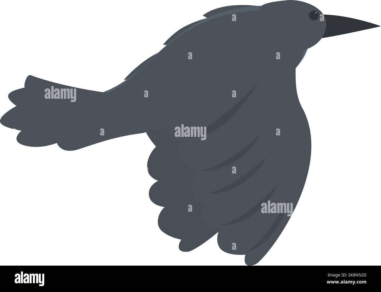 Flying common blackbird Stock Vector Images - Alamy