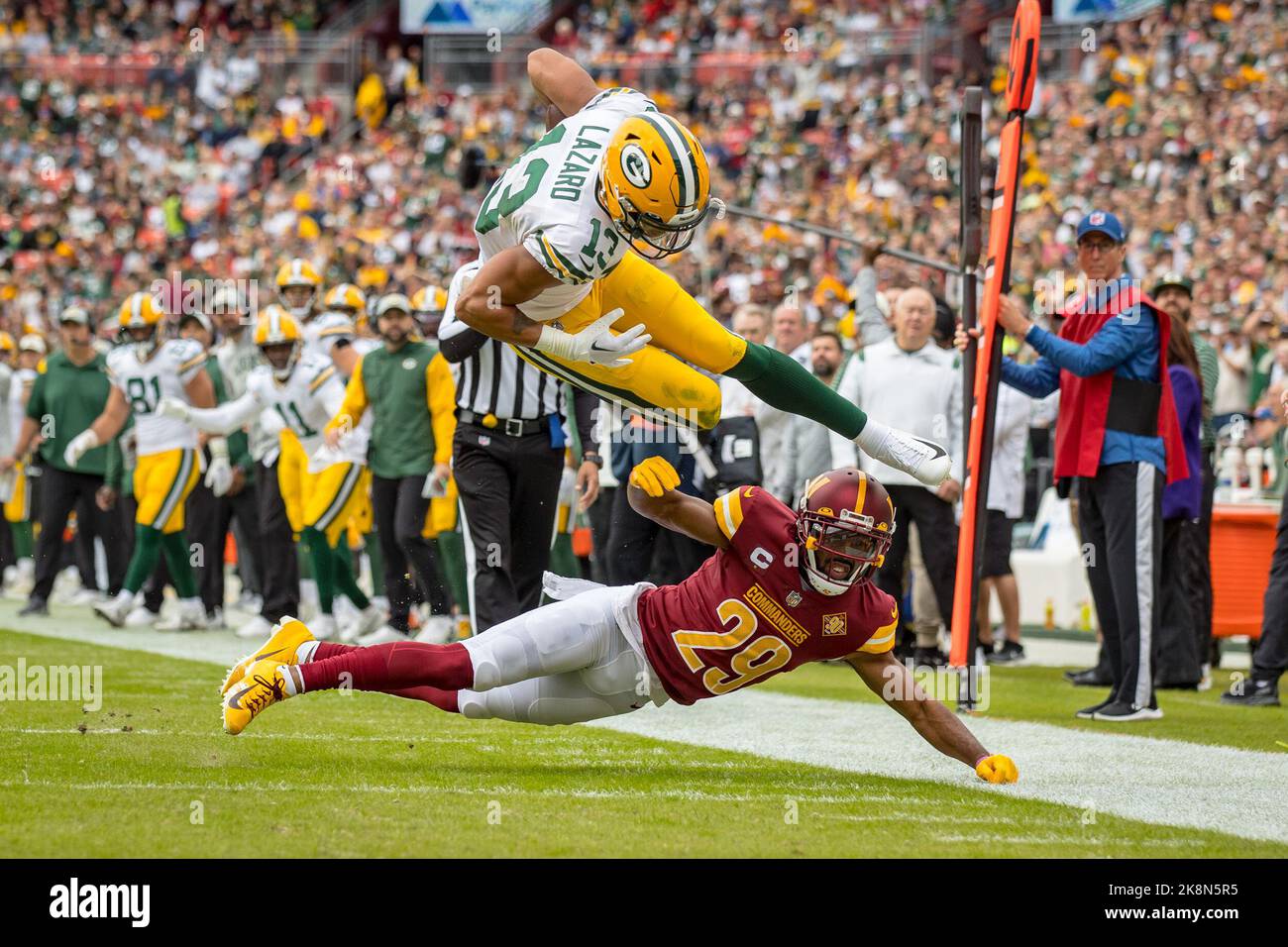 Landover, MD, USA. 23rd Oct, 2022. Green Bay Packers wide receiver