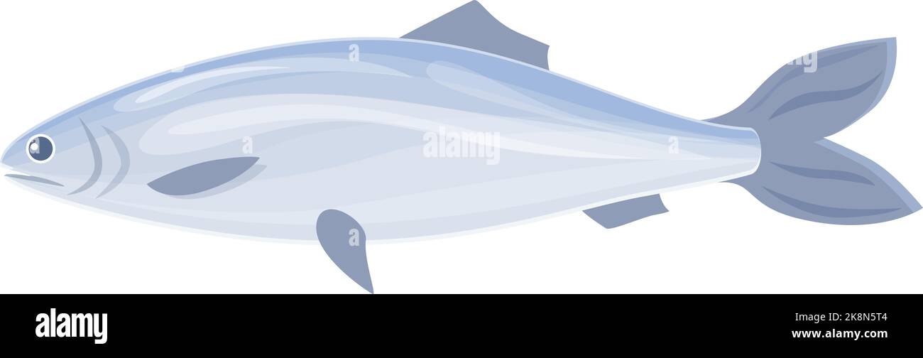 Smoked fish icon cartoon vector. Sea herring. Baltic fish Stock Vector