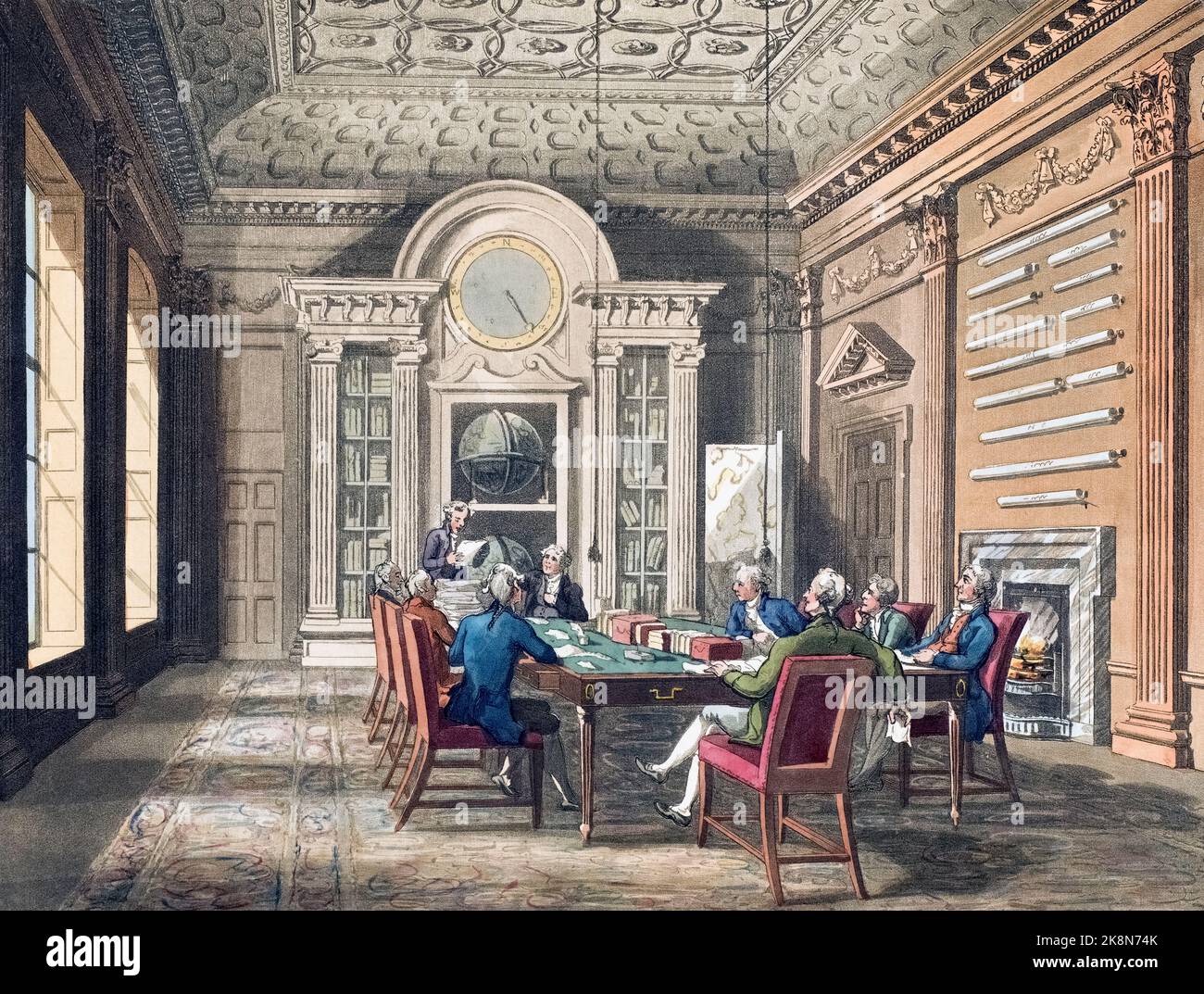 Paper Dolls House drawing room, 19th century Stock Photo - Alamy