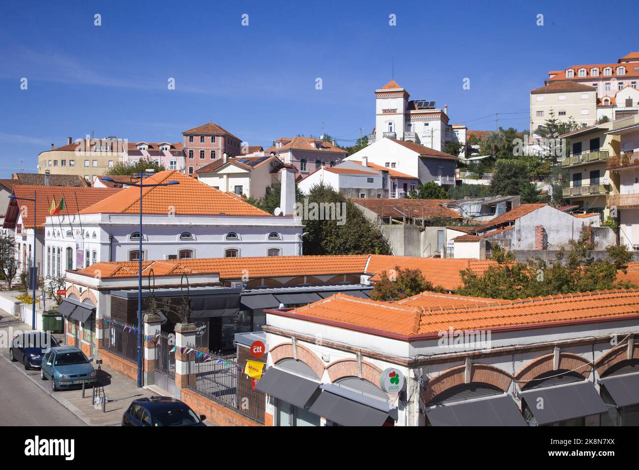 Portugal,  Luso, skyline, general view, street scene, Stock Photo