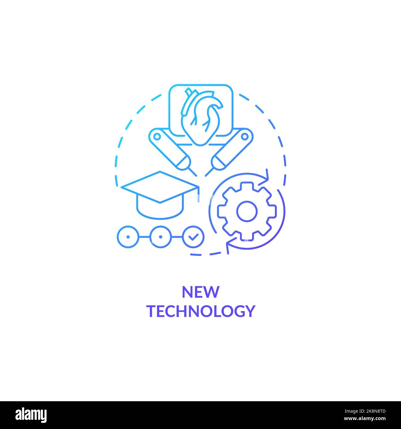 New technology blue gradient concept icon Stock Vector Image & Art - Alamy