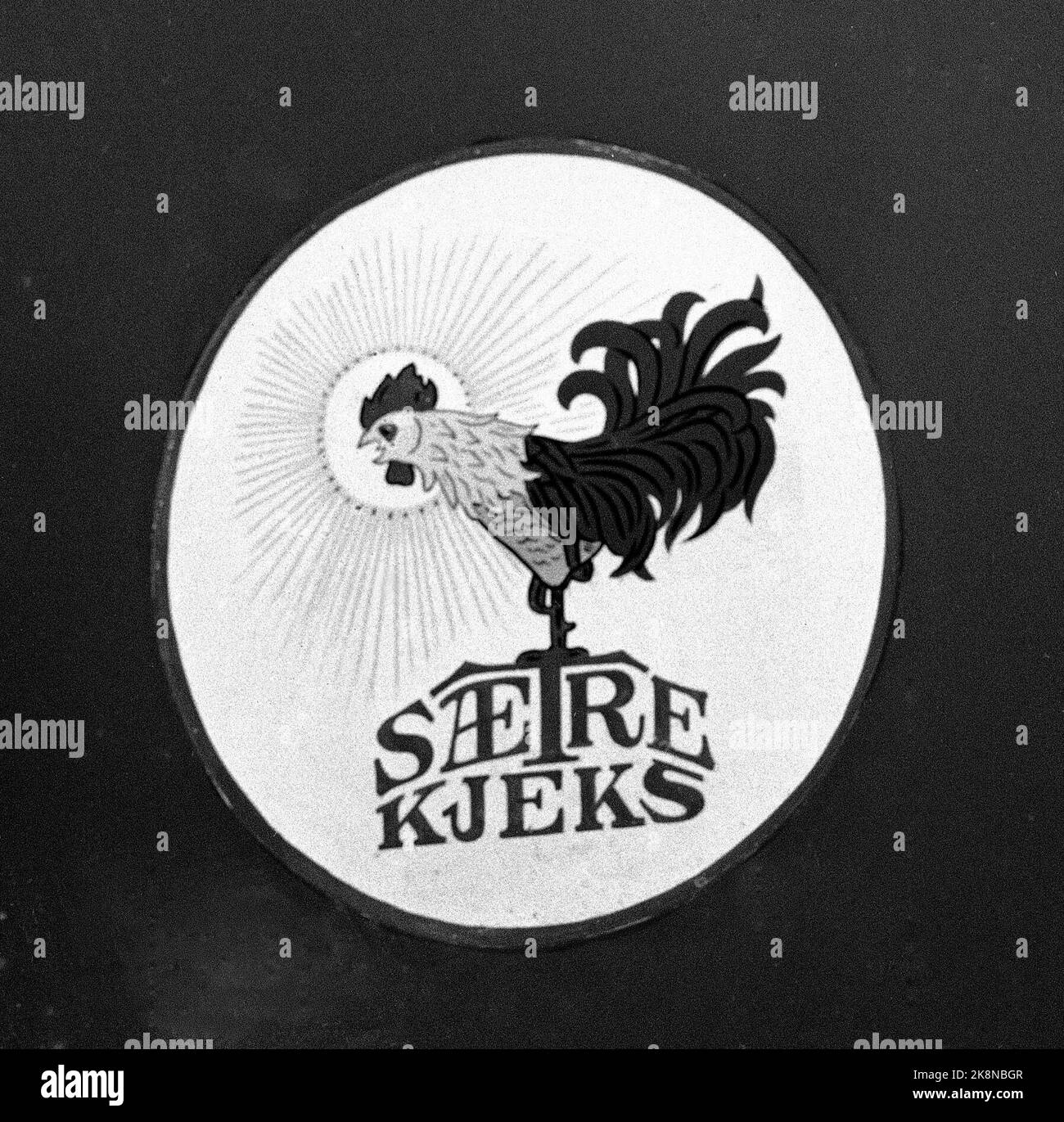 Oslo 19600107 kjeksfabrikk here the factory logo with rooster photo hi ...