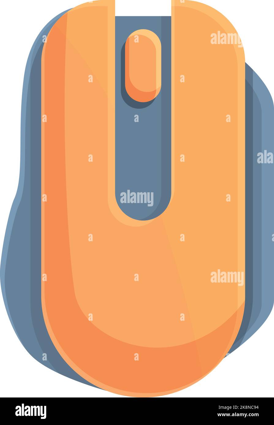Orange sport mice icon cartoon vector. Game pc. Cyber digital Stock ...
