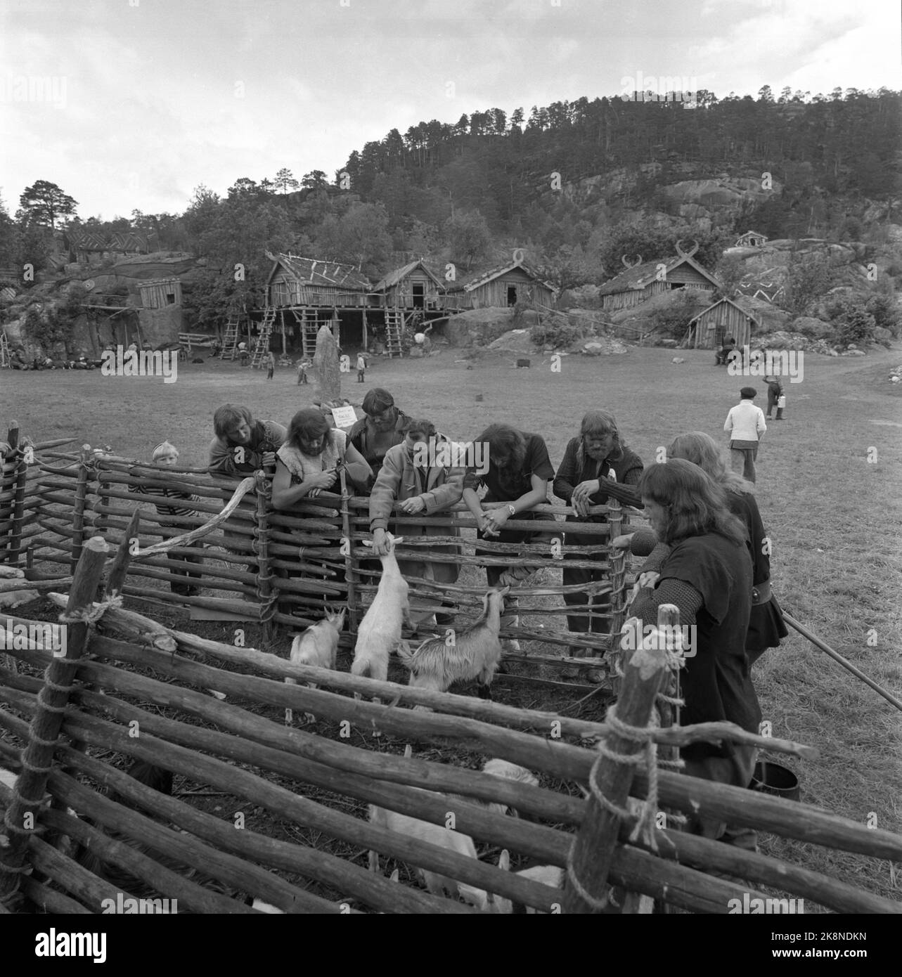 Oslo, 195705 The recording of the movie The Vikings (Vikings). Here the ...