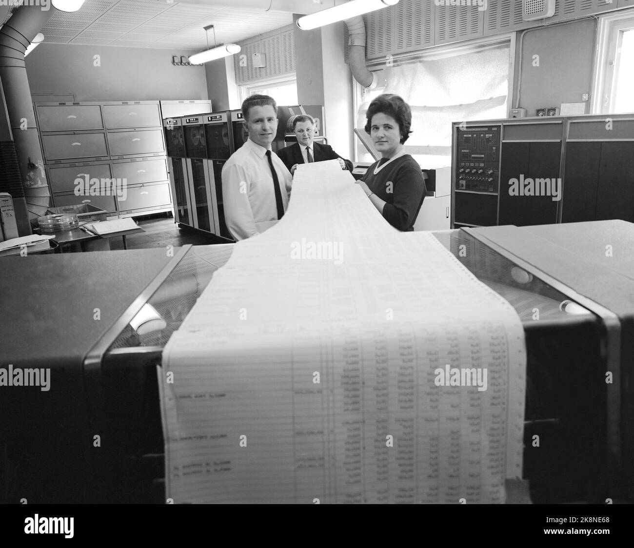 Oslo June 1963 - Klara is an electronic data processing machine that ...