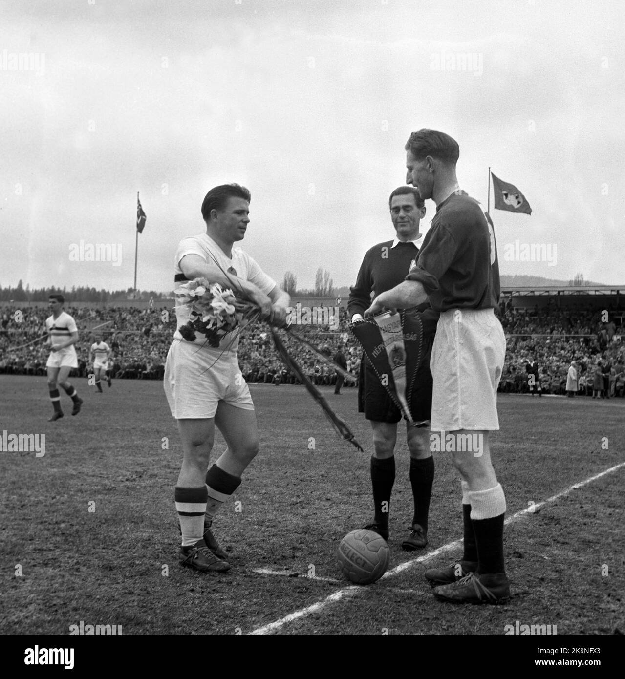 Oslo 19550508. Ullevål Stadium. Norway - Hungary 0-5. 27528 spectators 