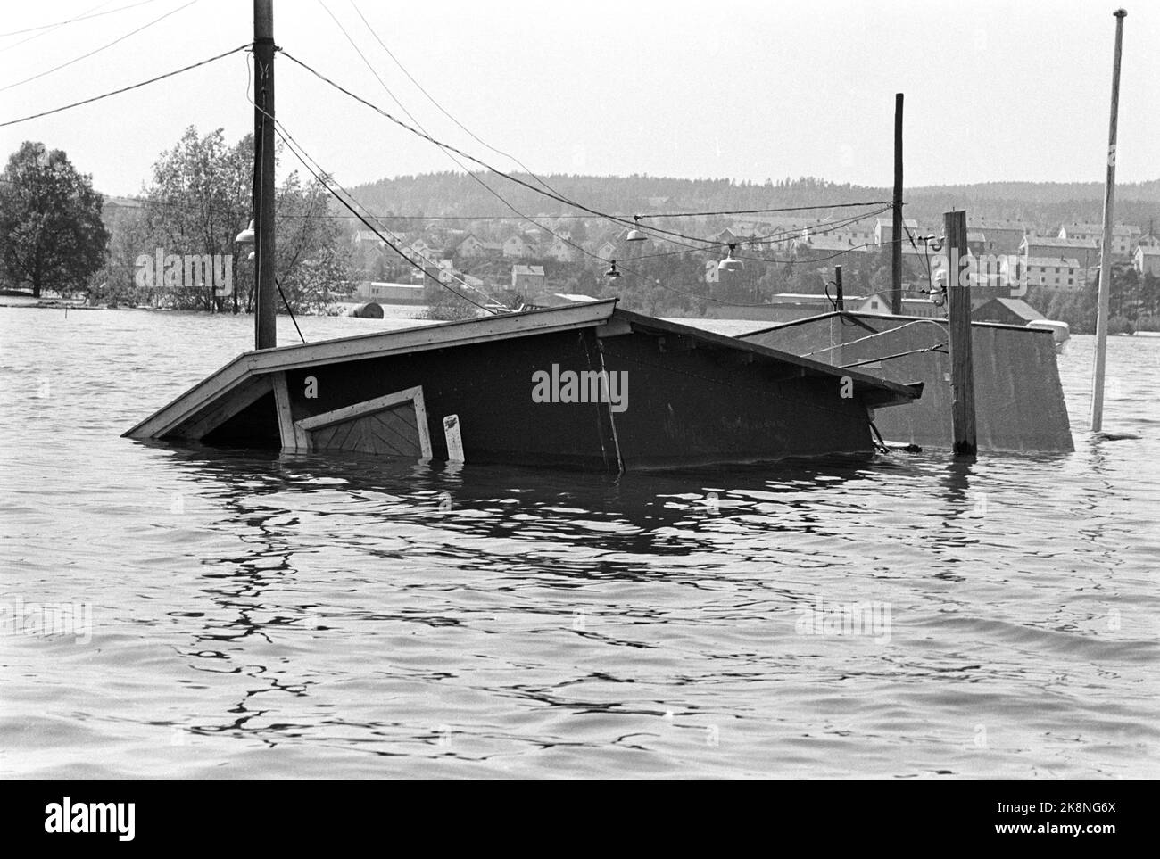 An Outbuilding Flows Away With The Current Photo Black And White Stock ...