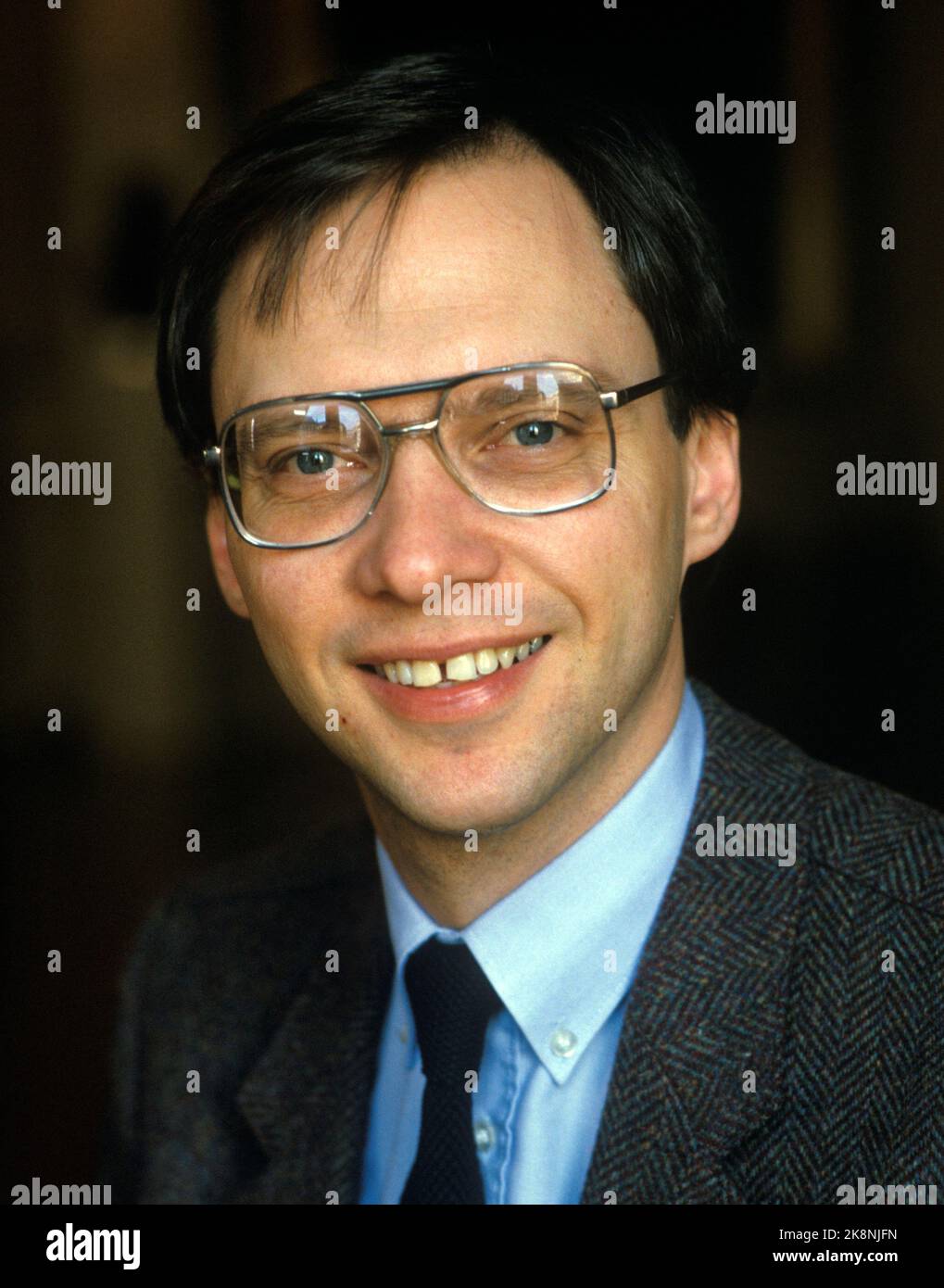 Oslo February 1984 Storting Representative Harald Ellefsen H Photo Hi