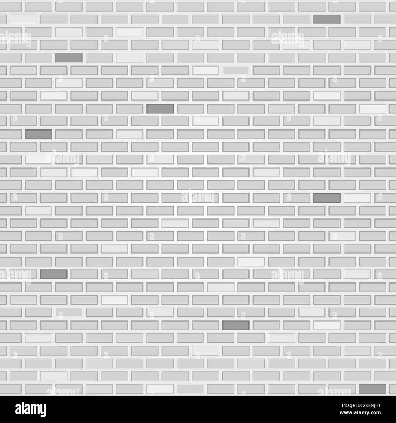 White brick wall background. Vector illustration Stock Vector Image