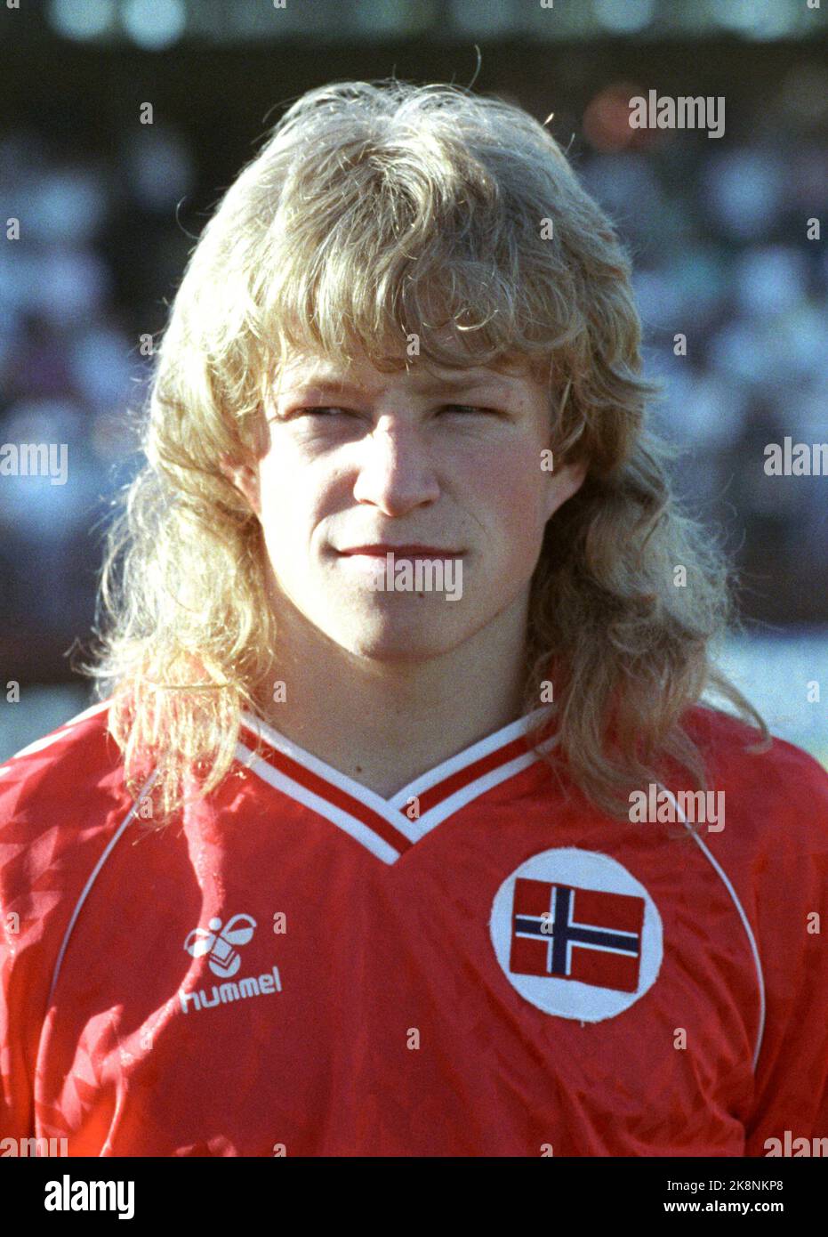 Oslo 19890521. Football player Ørjan Berg plays at Norway's national ...