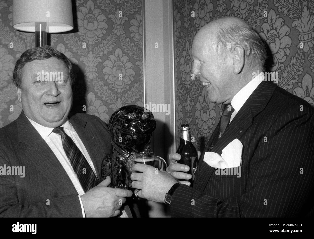 Oslo 19851203 Actress Rolv Wesenlund (TV) has been named Beer Dog of ...