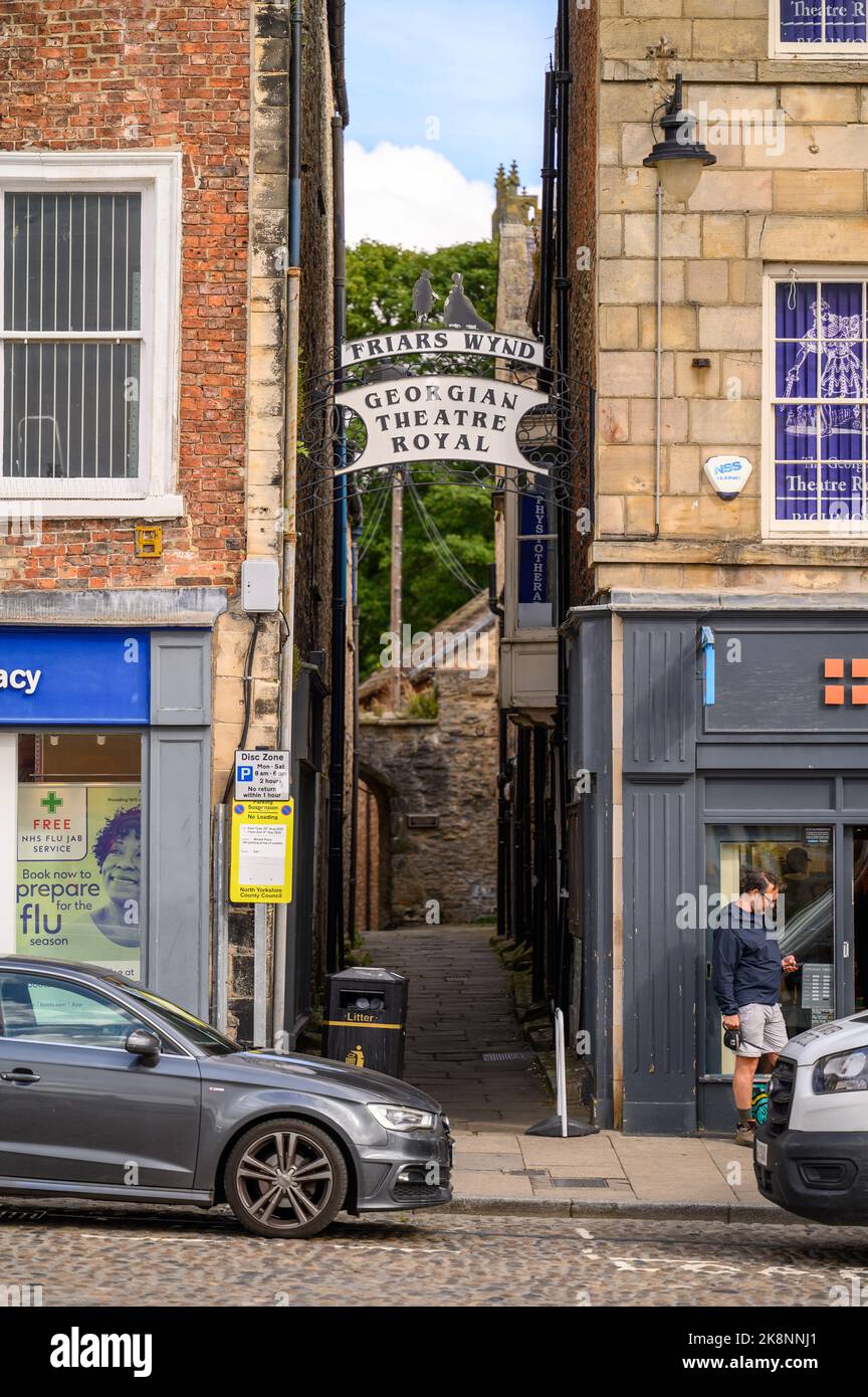 Richmond, North Yorkshire, UK August 3, 2020 Traditional decorative
