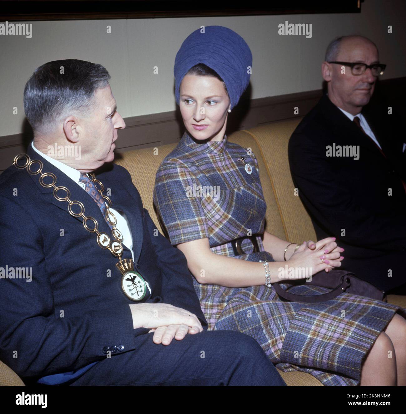 1971 crown princess sonja visits hamar photo hi-res stock photography ...