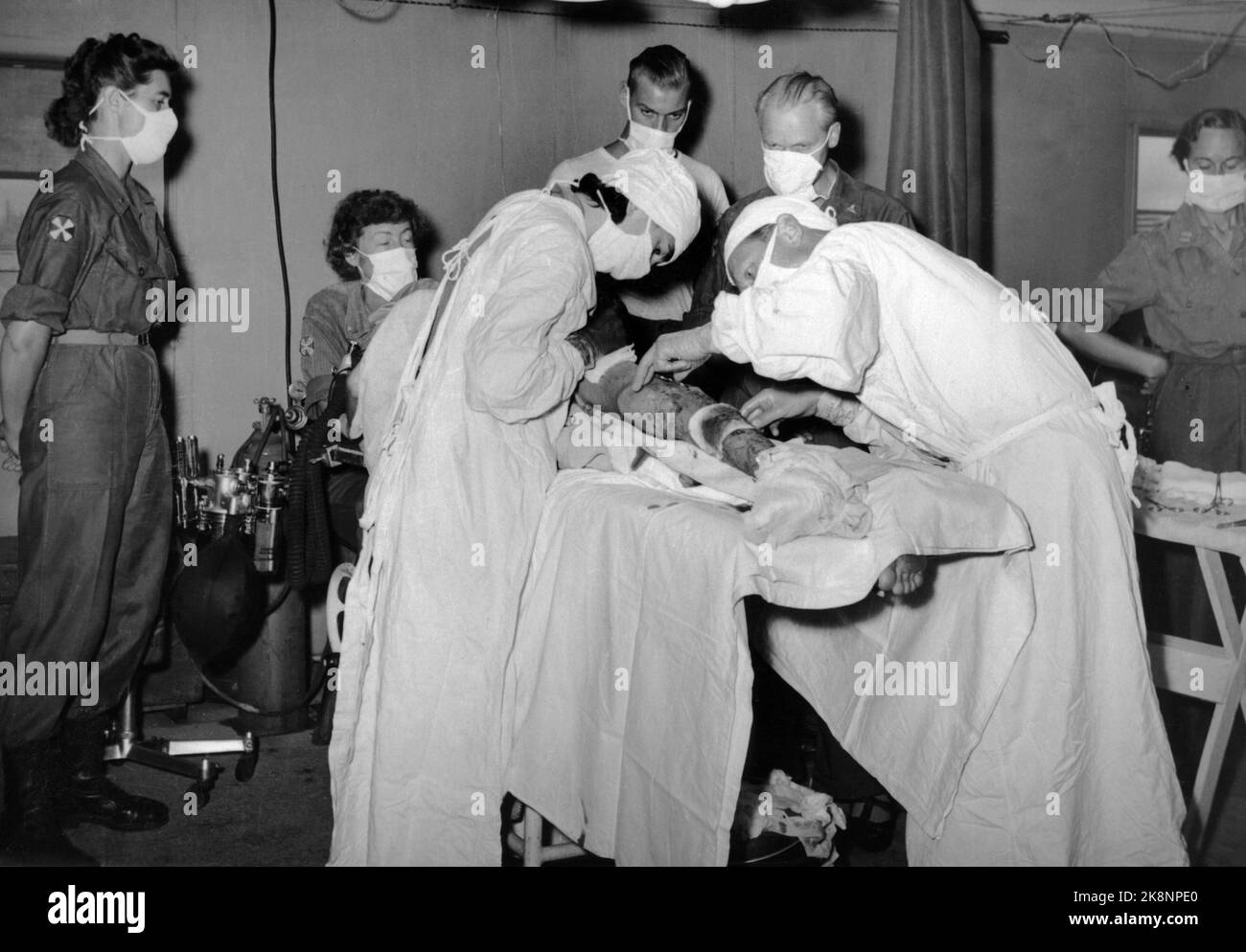 Chief surgeon major bull operates a