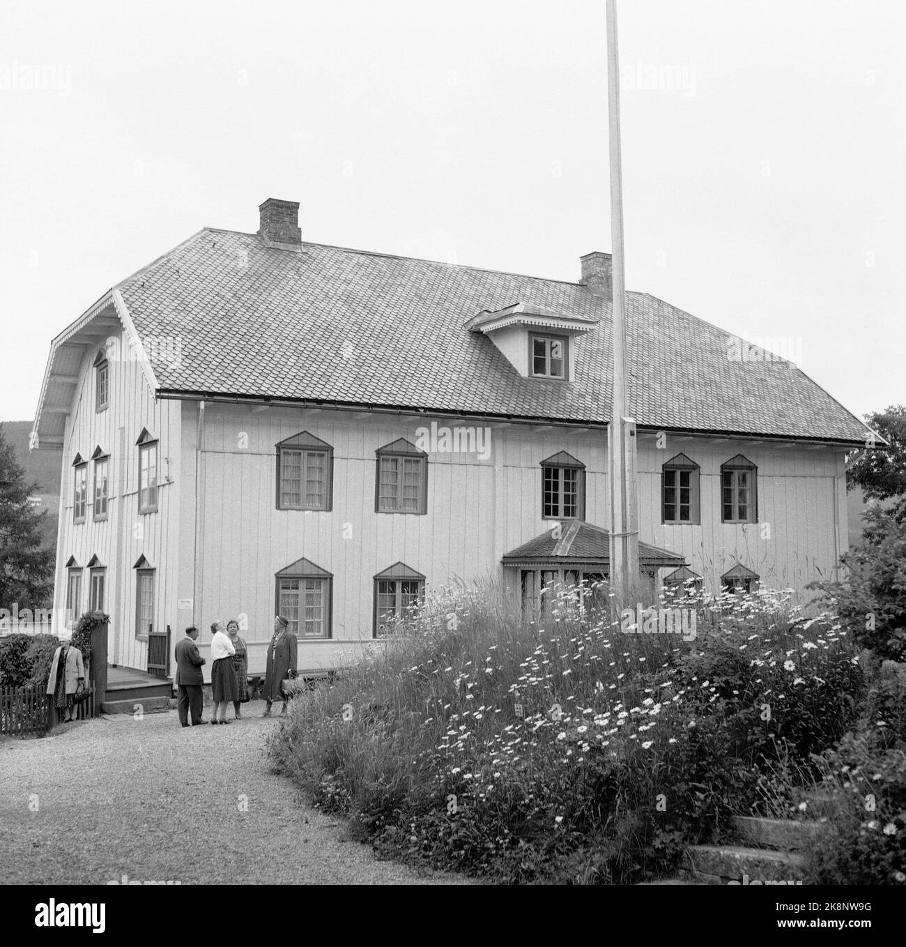 Gausdal July 1960 Aulestad, Karoline and Bjørnstärn Bjørnson's home. Exterior. Photo: NTB / NTB Stock Photo
