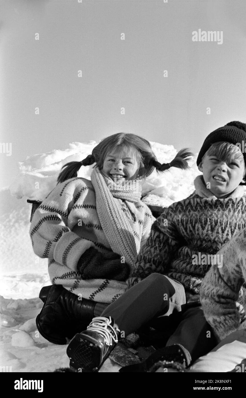 Inger nilsson in pippi longstocking Black and White Stock Photos ...