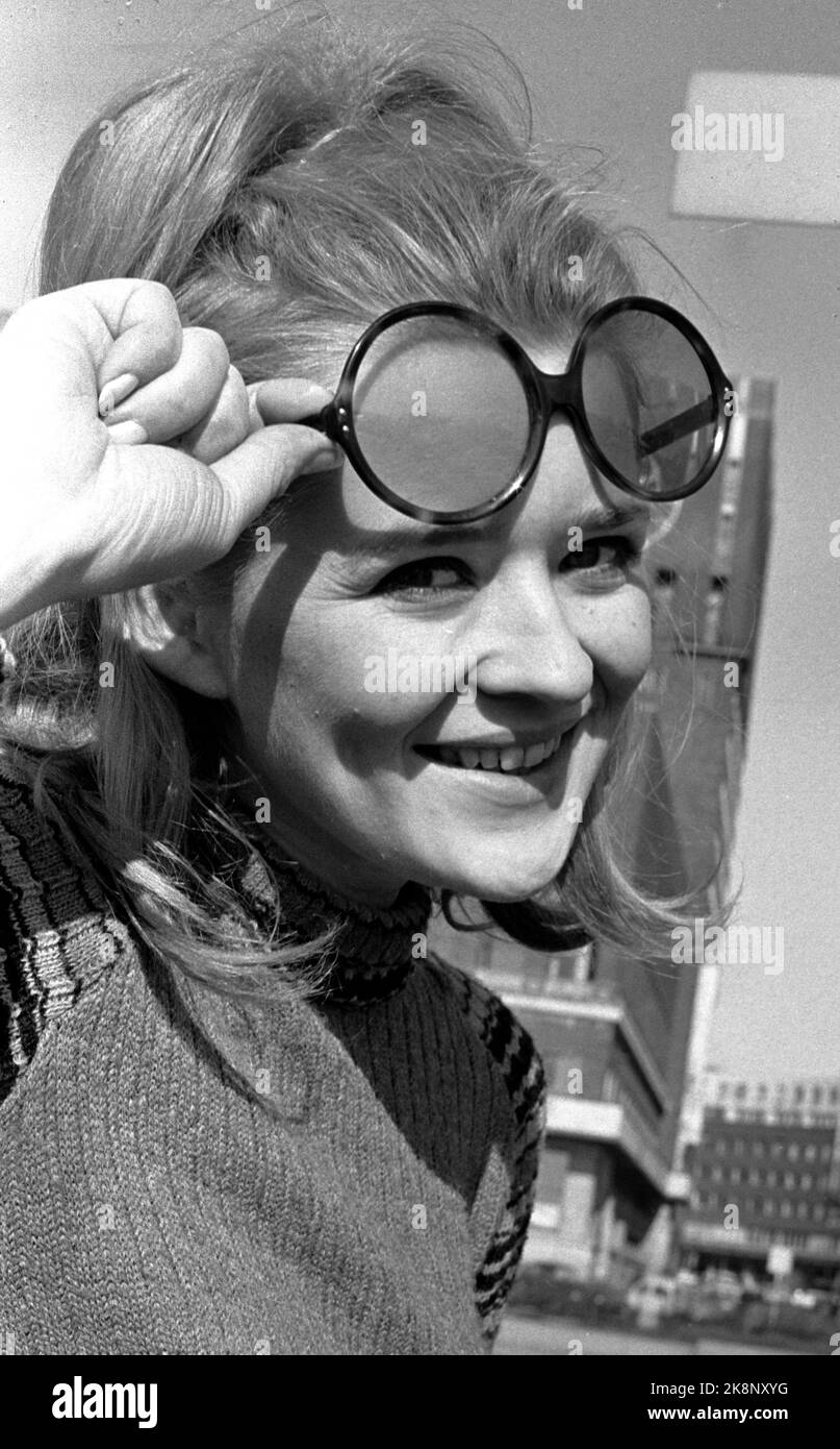 Oslo 19690320 Artist Kirsti Sparboe will represent Norway in the