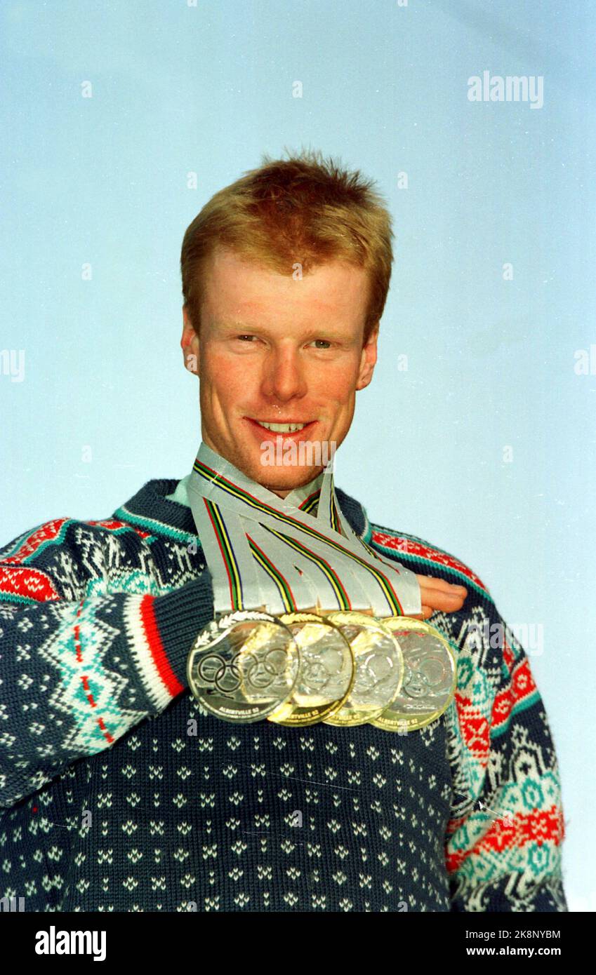 After awards bjorn daehlie with his medals hi-res stock photography and ...