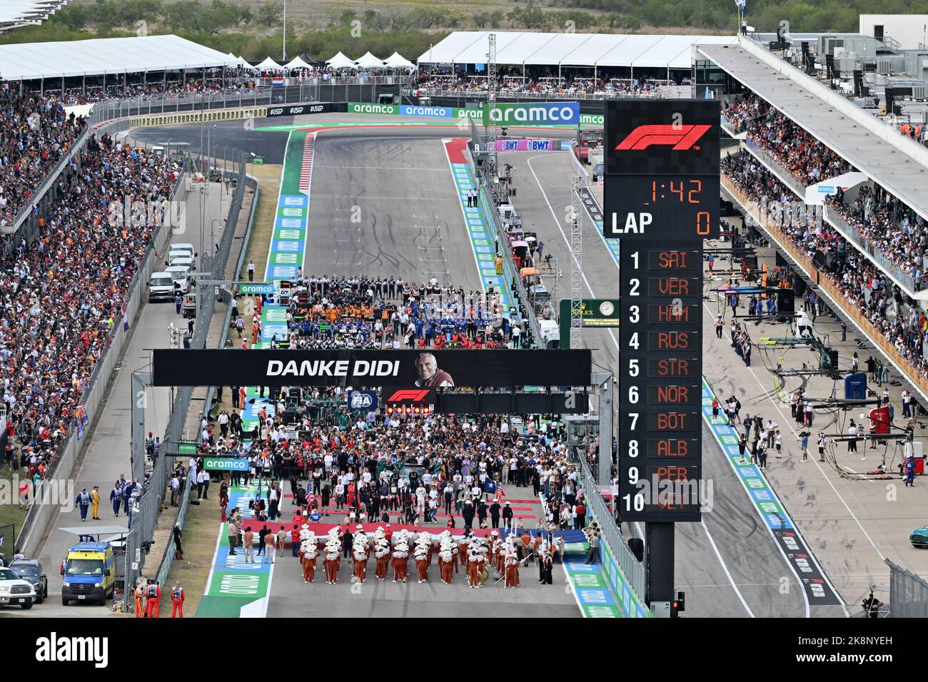 MATESCHITZ Dietrich homenage during the Formula 1 Aramco United States Grand Prix 2022, 19th round of the 2022 FIA Formula One World Championship from October 21 to 23, 2022 on the Circuit of the Americas, in Austin, Texas - Photo: Dppi/DPPI/LiveMedia Stock Photo