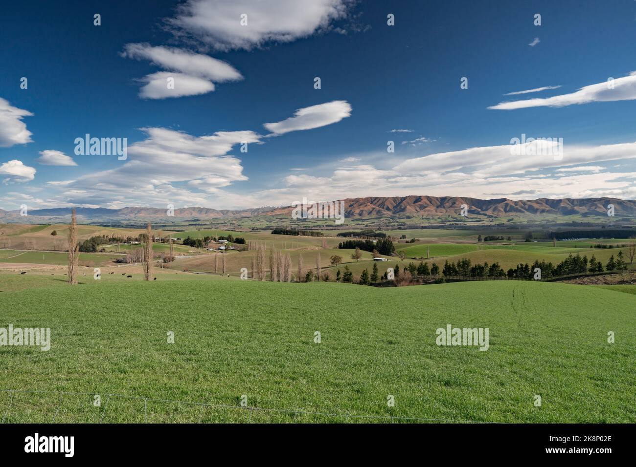 Magnificent view of mountain range from Geraldine Fairlie Lookout point