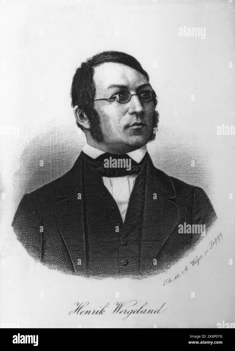 Henrik wergeland 1808 1845 norwegian poet and author drawing photo hi