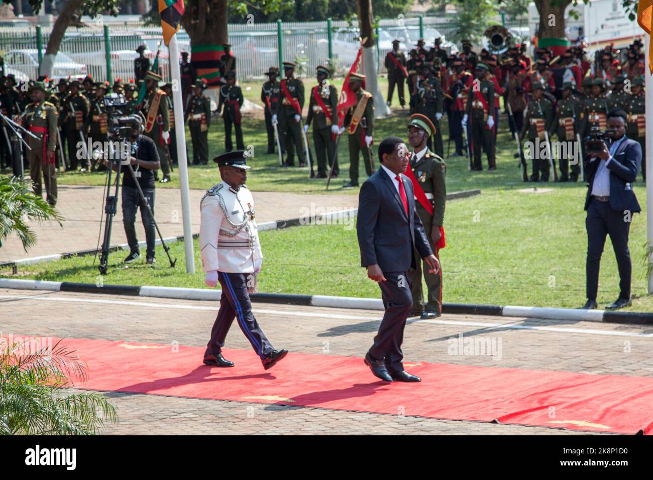 Lusaka Zambia 24th Oct 2022 Zambian President Hakainde Hichilema Lusaka Zambia 24th Oct 2022 Zambian President Hakainde Hichilema