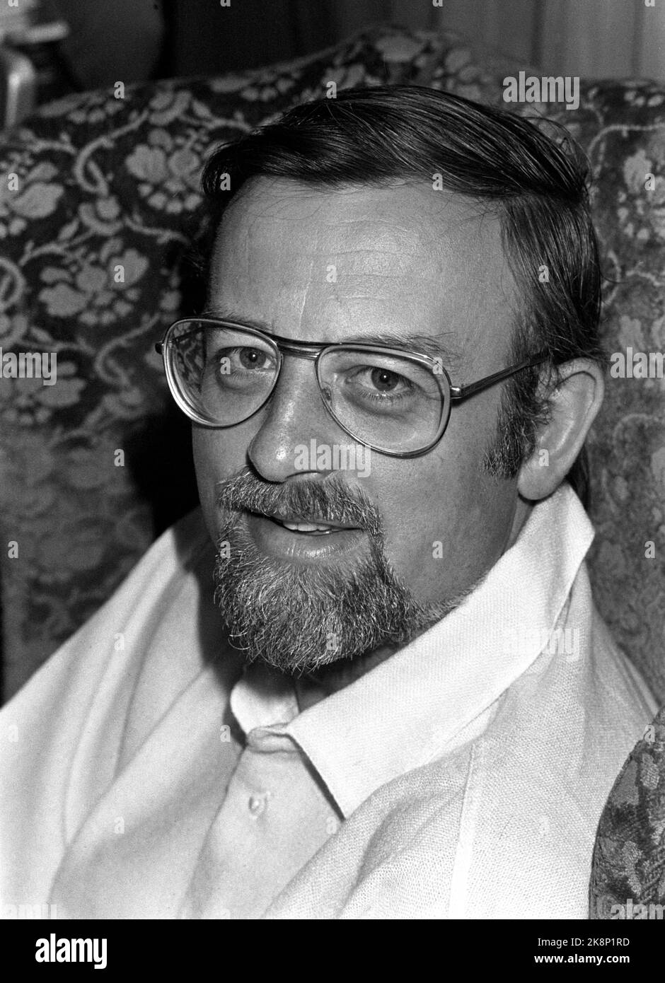 Oslo 19760829. Popsanger Roger Whittaker, portrait. Photo Oddvar Walle Jensen / NTB / NTB Stock Photo