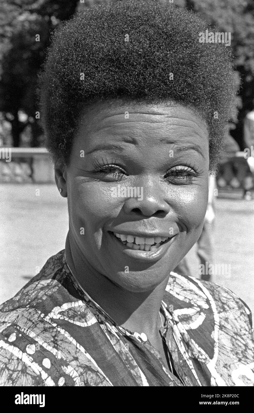 Oslo 19800821 Janice Harrington, American blues singer, photographed