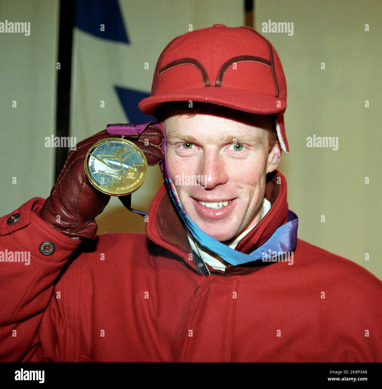 Erik johansen headgear medals cross country skiing olympics alone