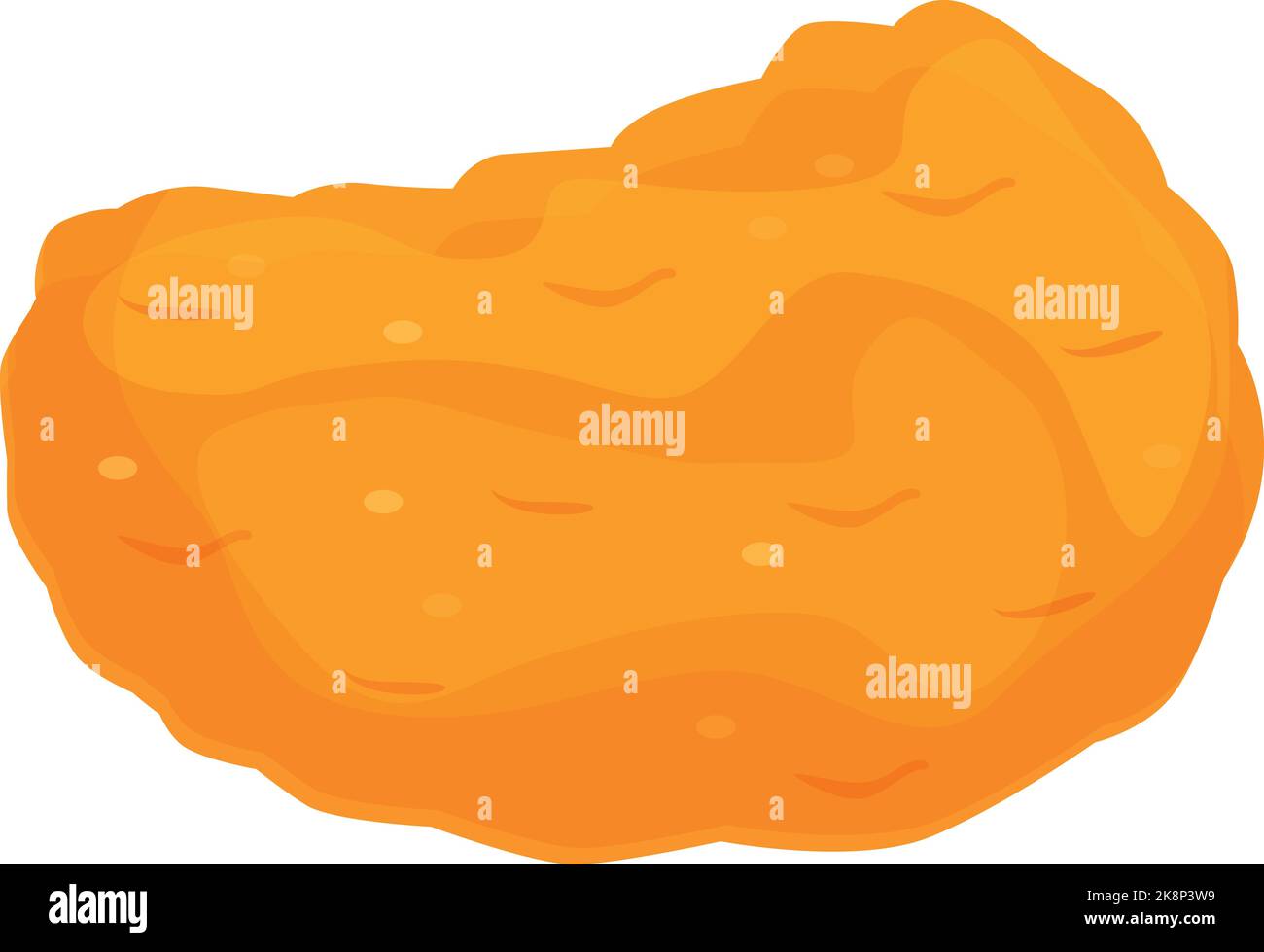 Crispy nugget icon cartoon vector. Fast food. Fried menu Stock Vector ...