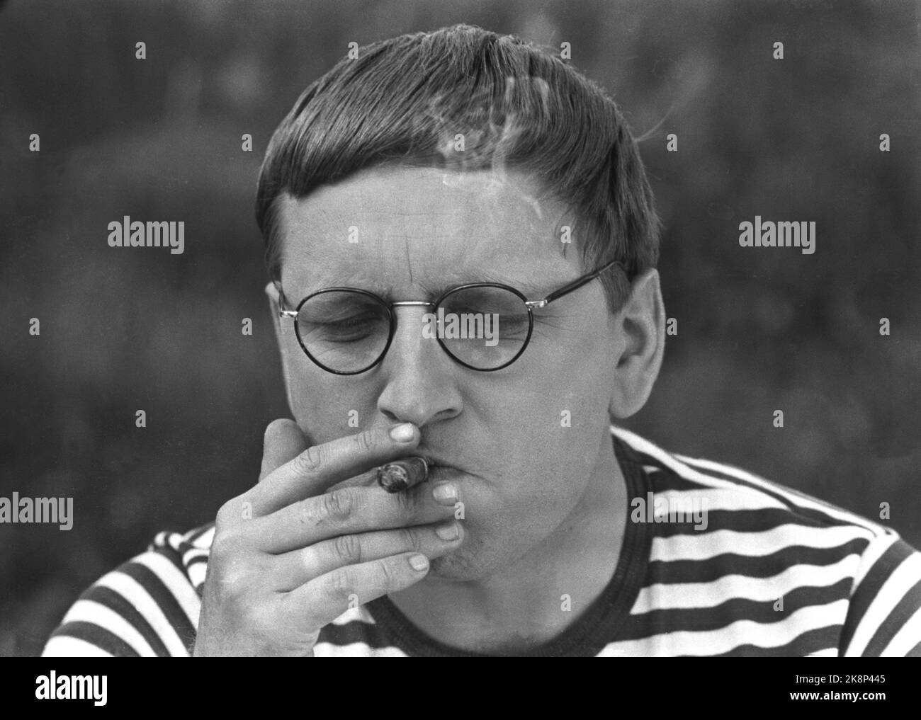 June 29, 1967. Recording the Norwegian feature film, 'The man who could not laugh' Here's main role owner Rolv Wesenlund. Photo; Jan Erik Olsen / Current / NTB Stock Photo