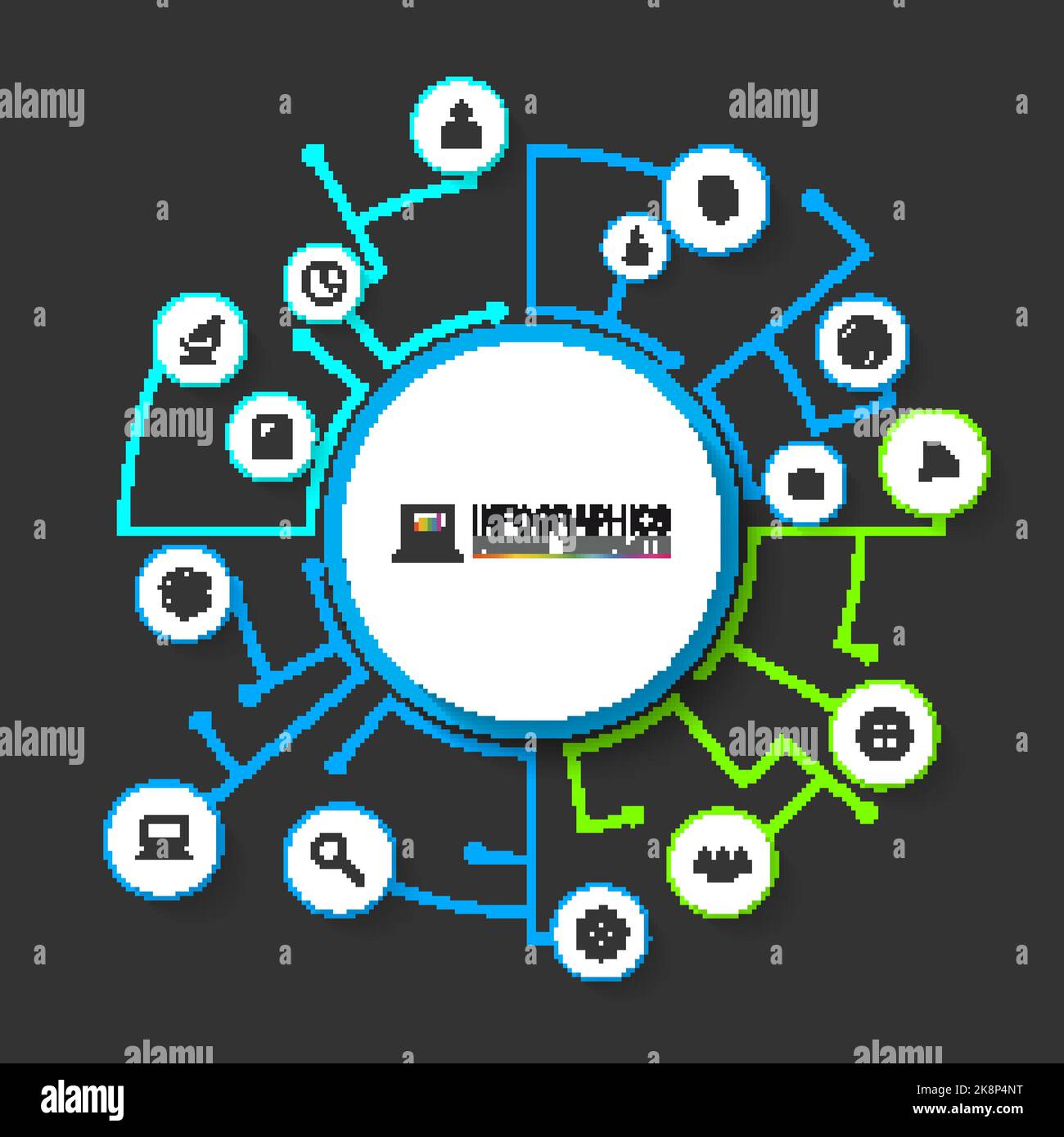 Infographic template design with lines. Vector illustration Stock ...
