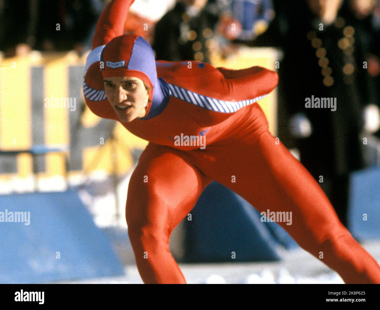 Oslo 197902: Eric Heiden (USA) in action at Bislet Stadium on February 10, 1979. (Missing Other Text.) Photo: Henrik Laurvik / NTB Stock Photo