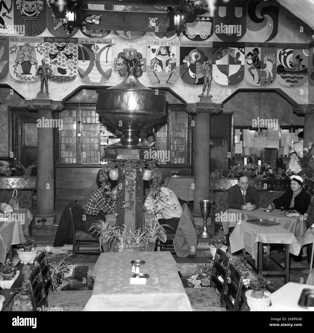 Oslo 19600308 Blom Restaurant Interior With The Many Shields Assigned what-artists-are-touring-in-2024-image-to-u