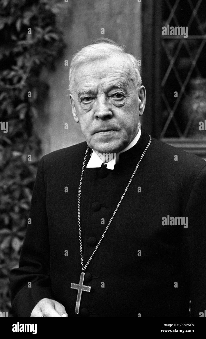 Oslo 19680730 Bishop Alf Wiig. Photo: Arild Hordnes / NTB / NTB Stock Photo