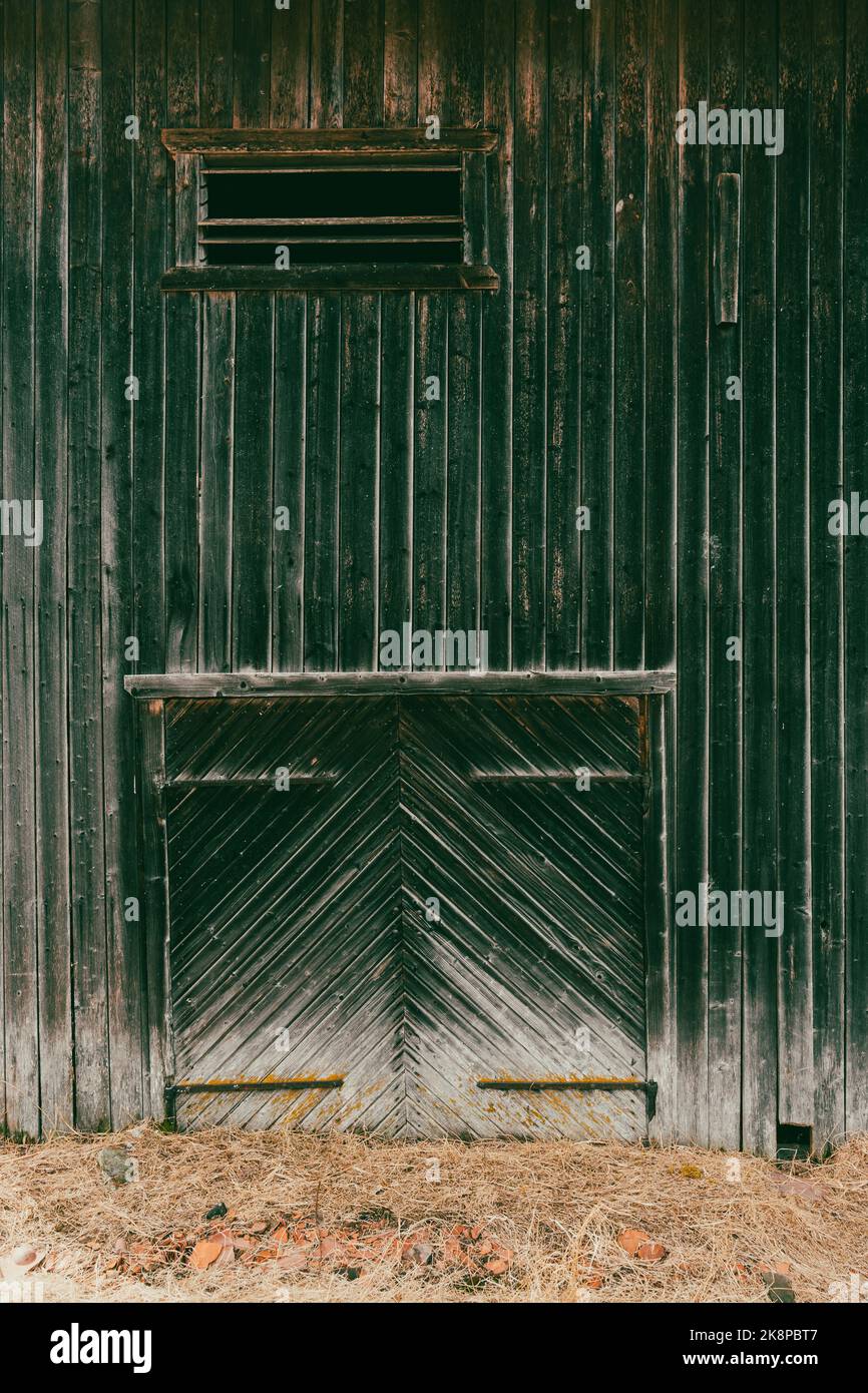 old wooden barn gate Stock Photo Alamy