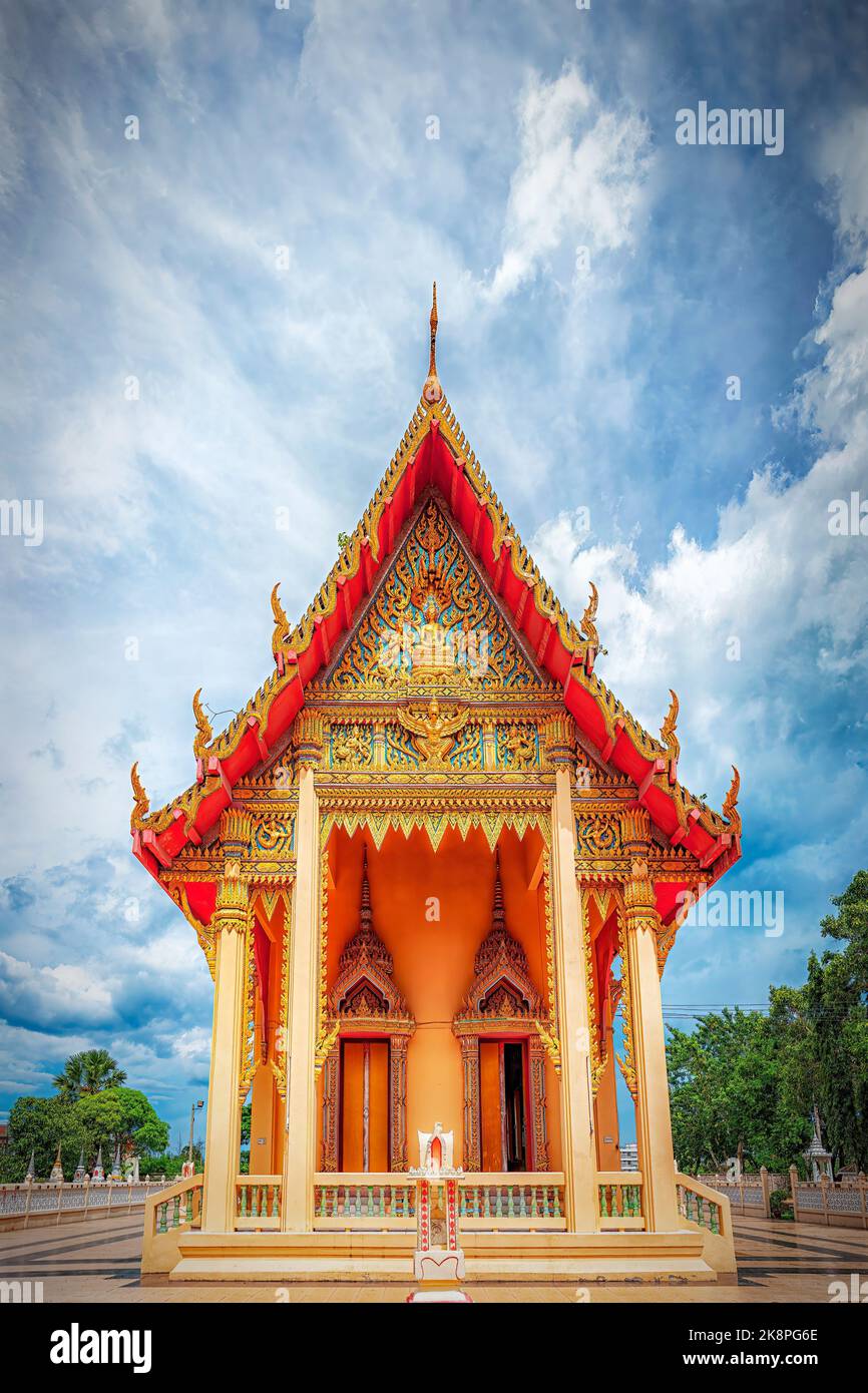 One of the many buddhist temples in and around Hua Hin in Thailand. Stock Photo