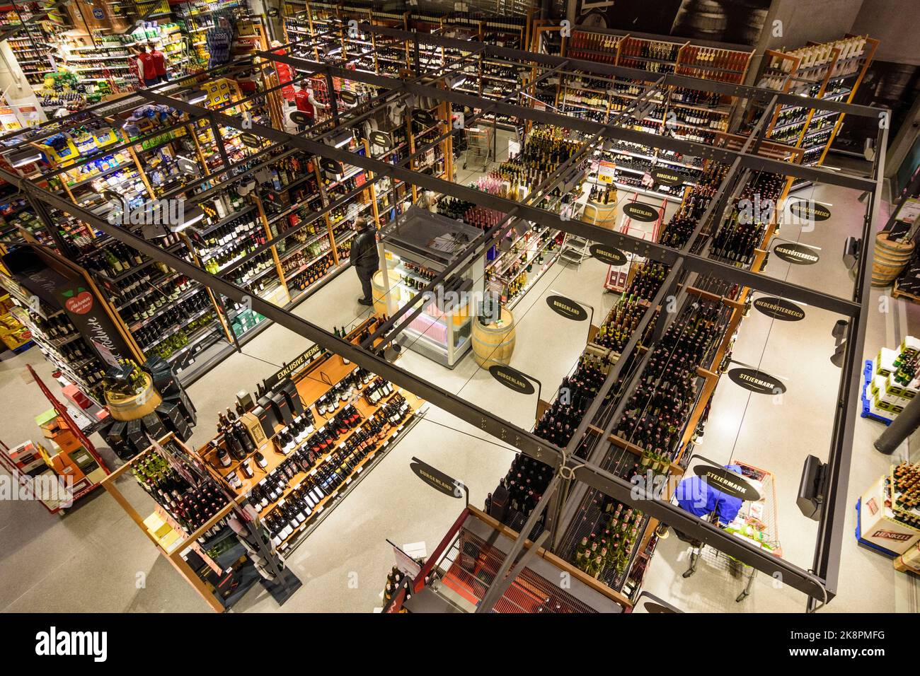 Wien, Vienna Interspar hypermarket supermarket, food store, in Q19 shopping mall in 19. Döbling