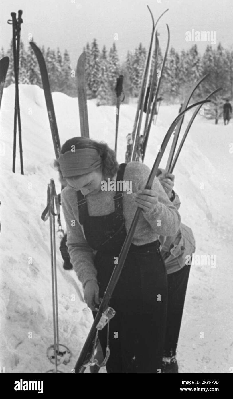 Ntb winter cross country skiing ship repair women skis poles hires