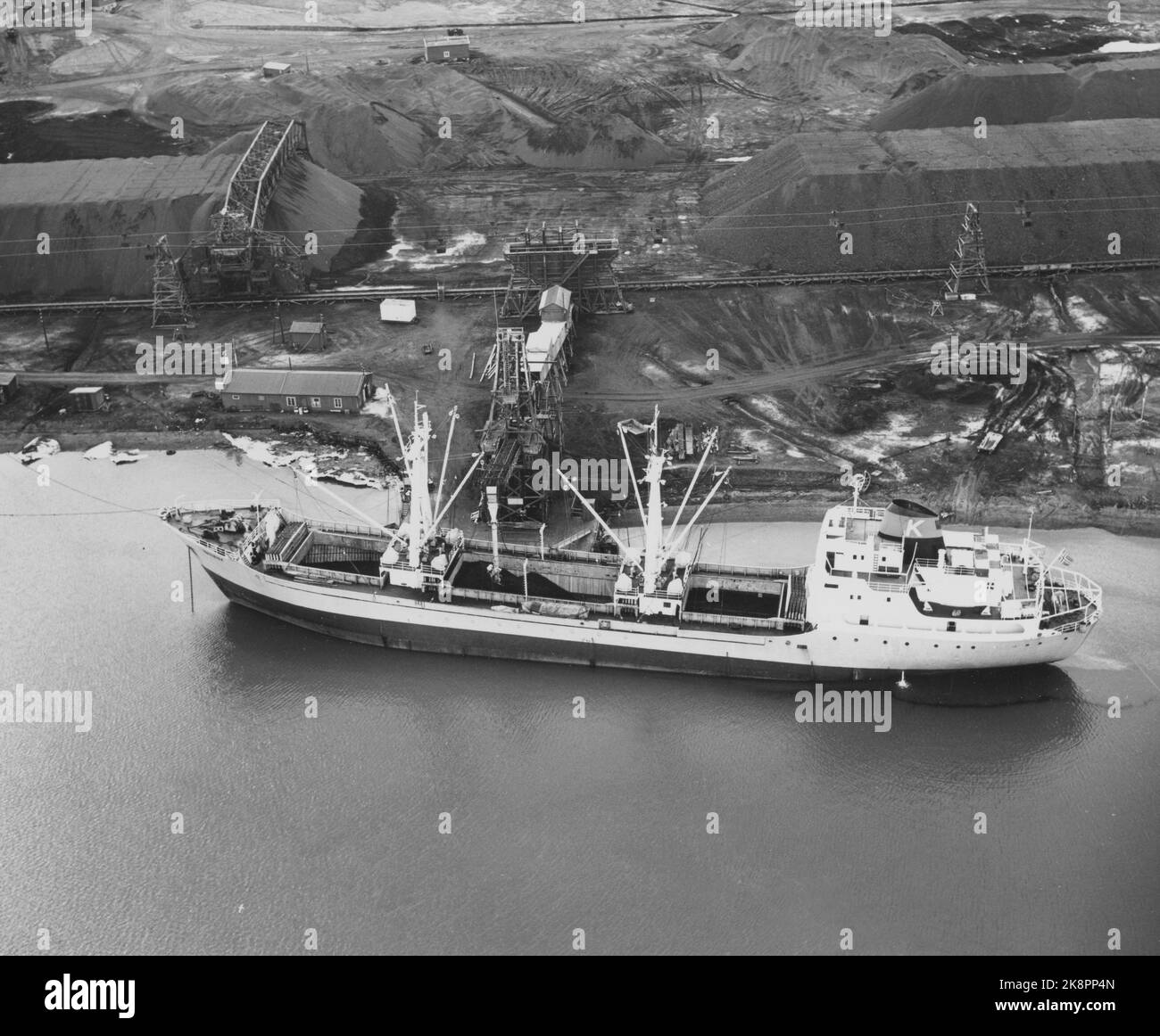Longyearbyen 1963 A Large Cargo Ship Leaves From Longyearbyen Hi res longyearbyen-1963-a-large-cargo-ship-leaves-from-longyearbyen-hi-res
