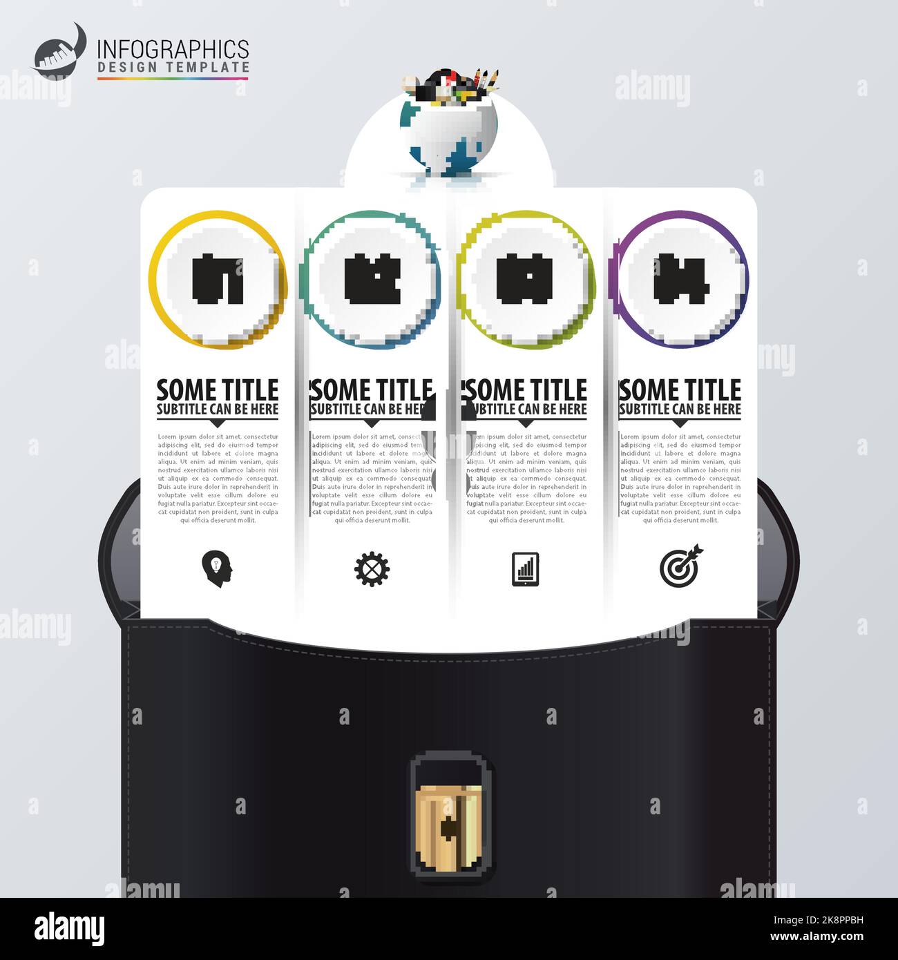 Infographic design template. Business concept. Vector illustration ...